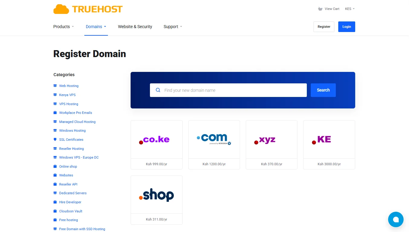 shop domain for ecommerce