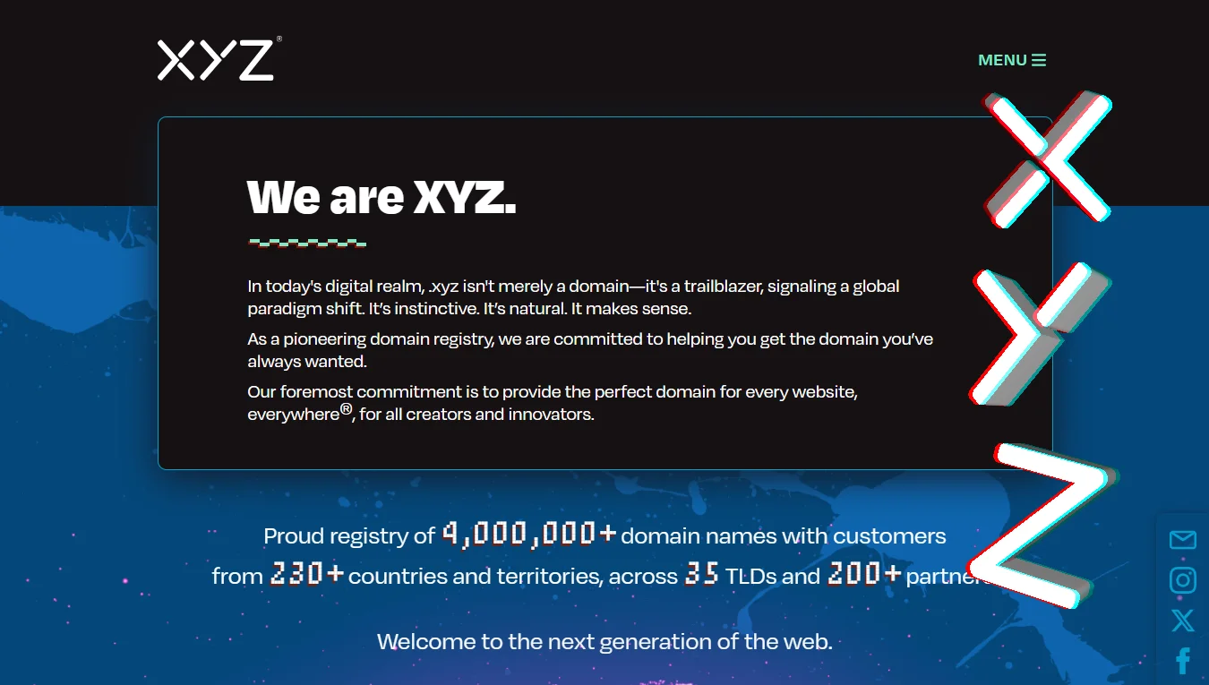 xyz domain - registry
