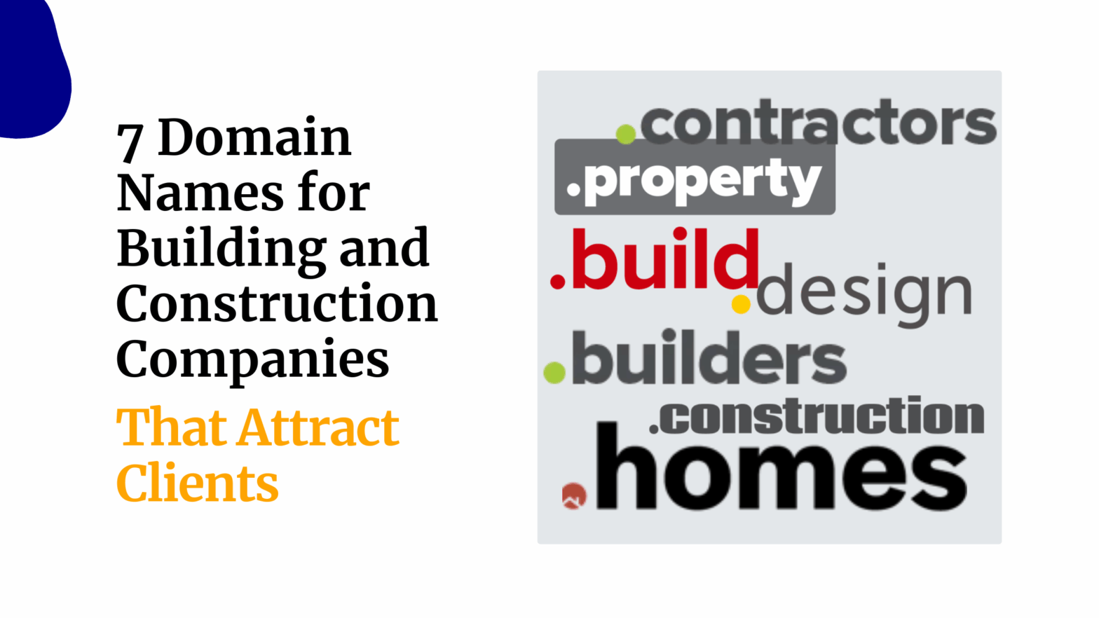 7 Domain Names for Building and Construction Companies That Attract Clients
