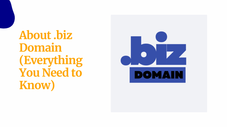 About .biz Domain (Everything You Need to Know)