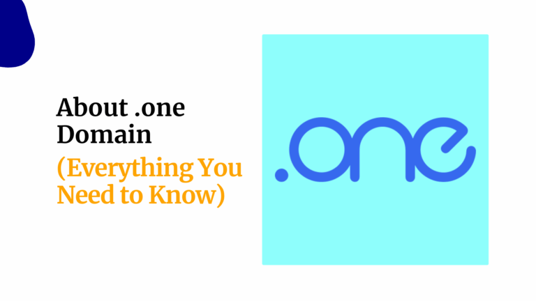 About .one Domain (Everything You Need to Know)