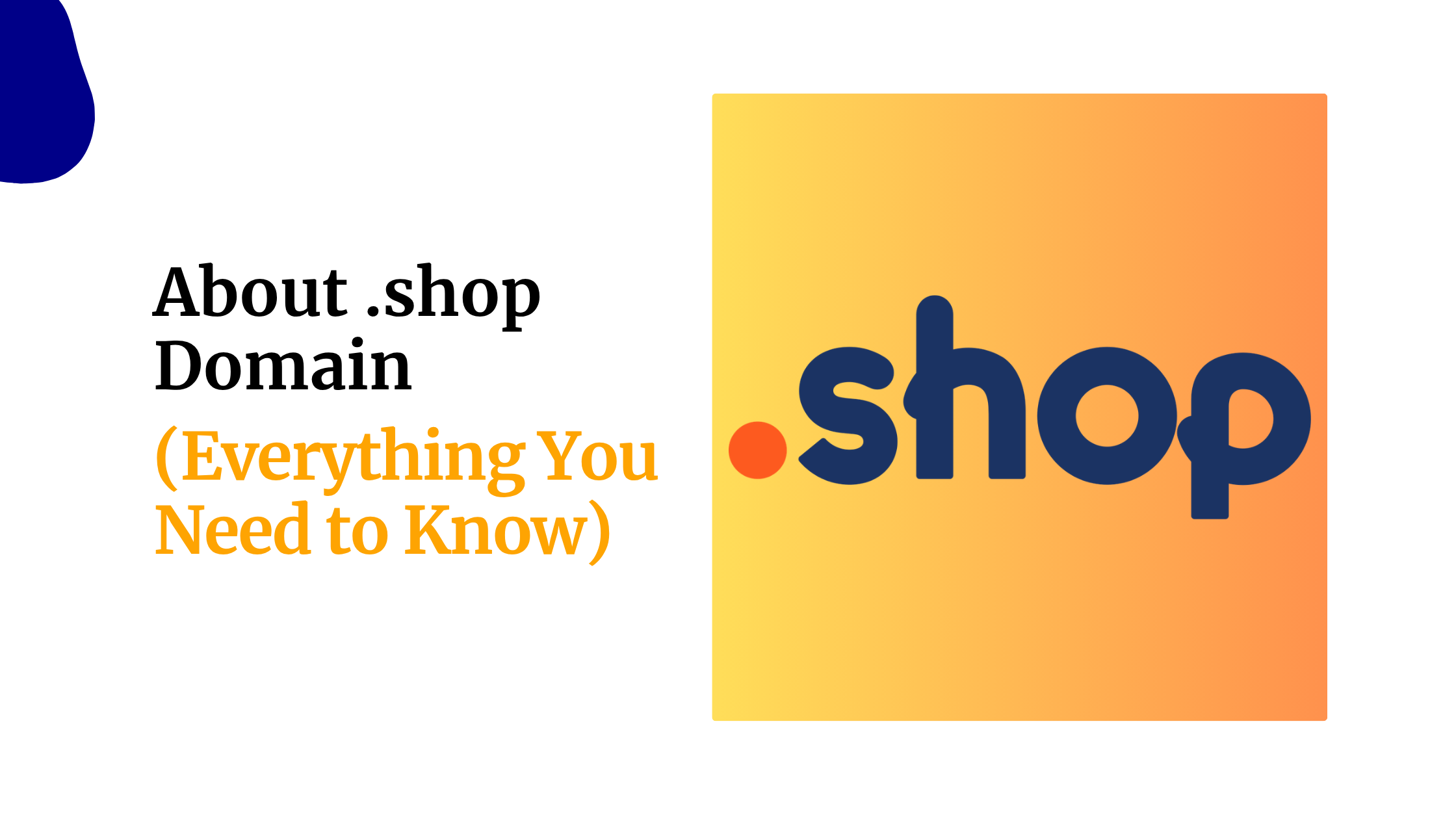 About .shop Domain (Everything You Need to Know)