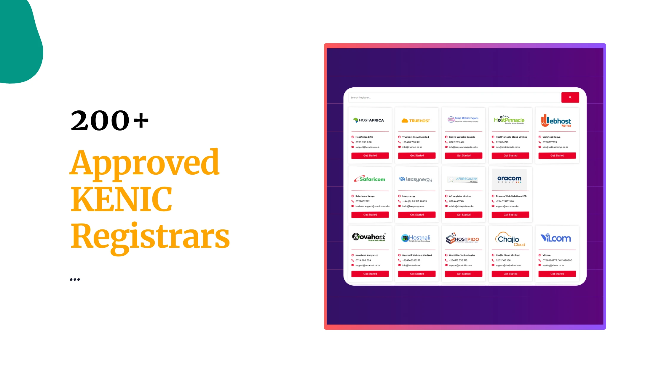 Complete List of KENIC Registrars Licensed