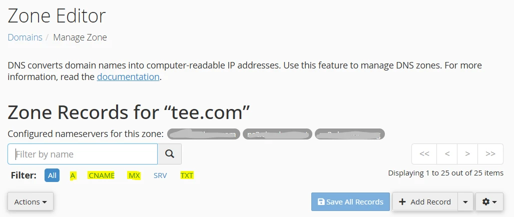 How to set up DNS on cPanel