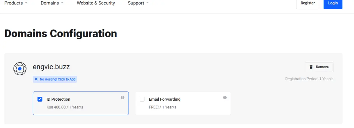 a screenshot showing ID protection section