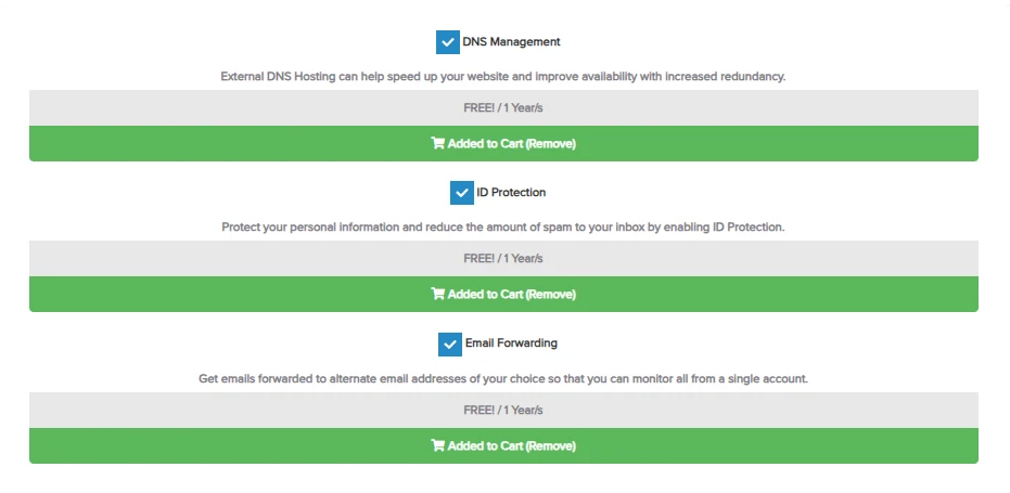 Safaricom domain free add-ons