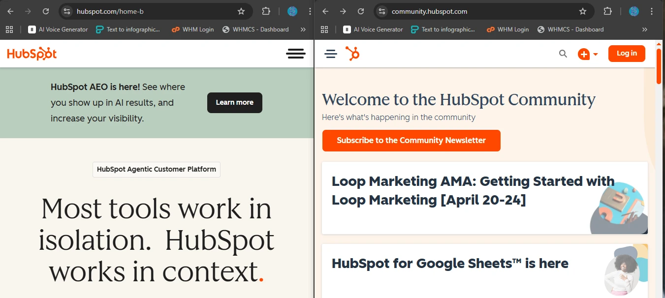 Subdomain vs subdirectory