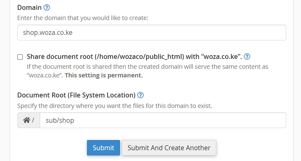 What is a subdomain