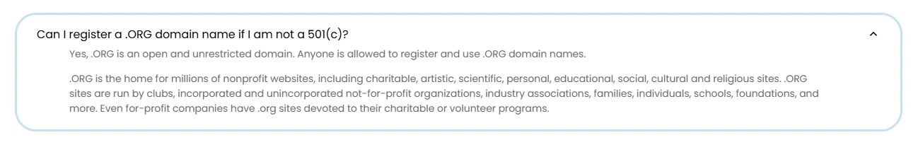 Who can register .org domain