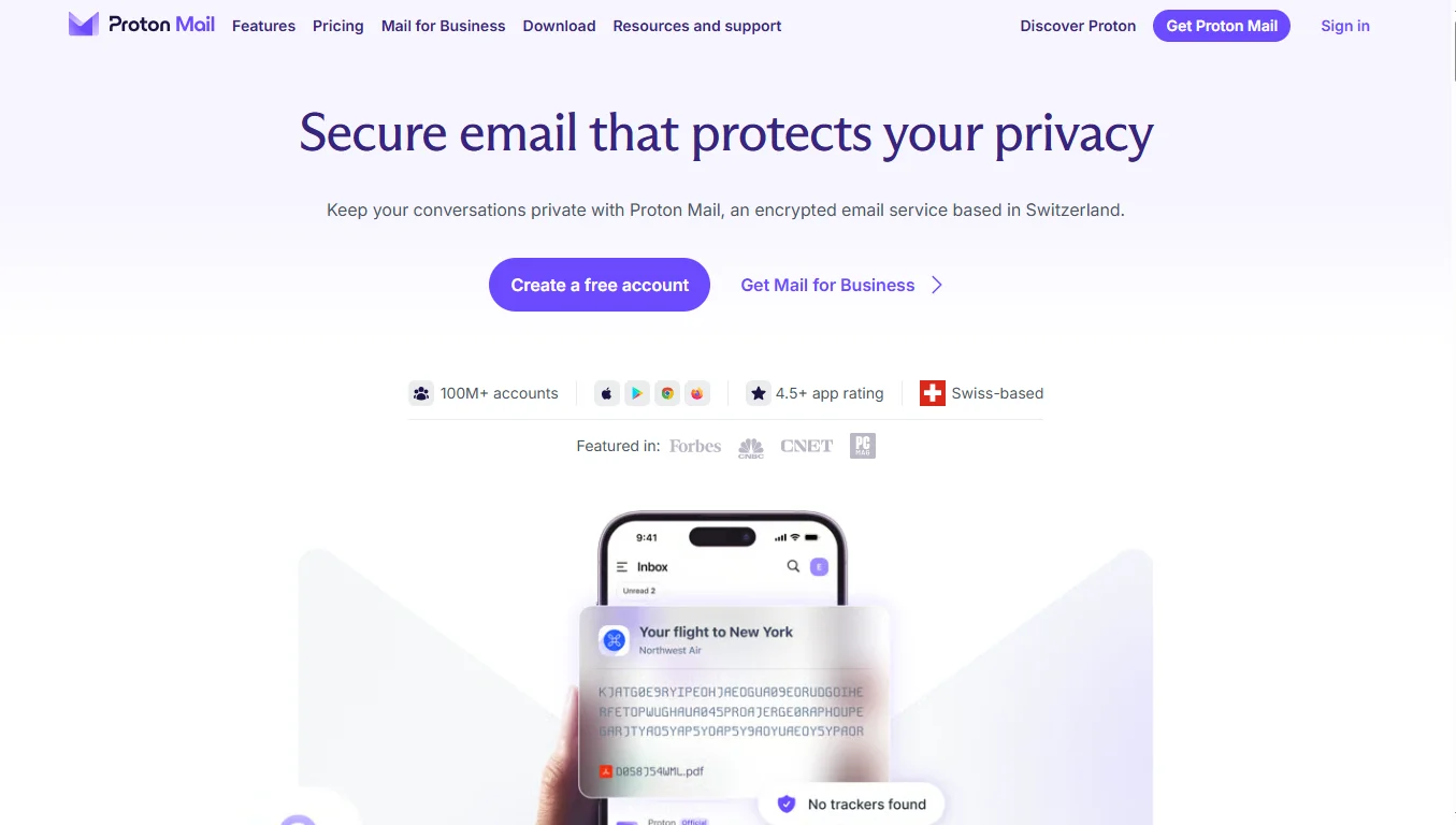 Zoho email alternatives - Protonmail