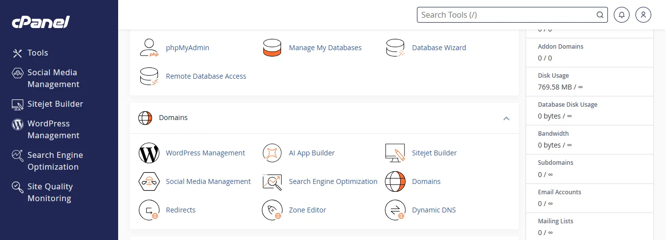 access subdomain in cpanel