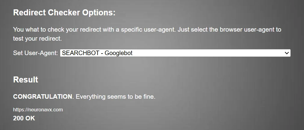 Redirect domain name