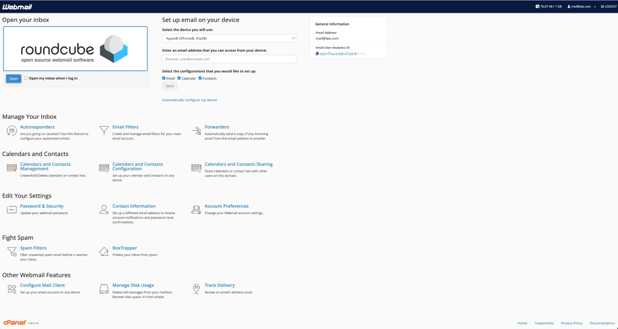 what is cpanel webmail

