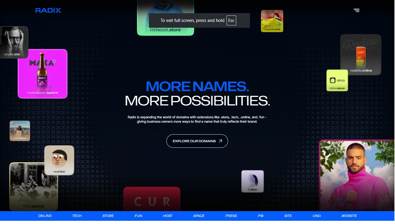 site domain