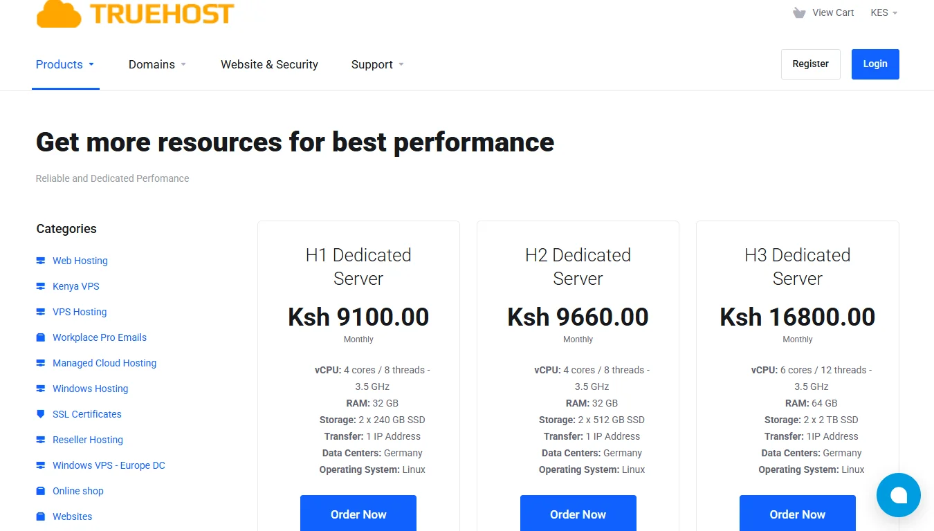 whm vs cpanel - Truehost dedicated servers