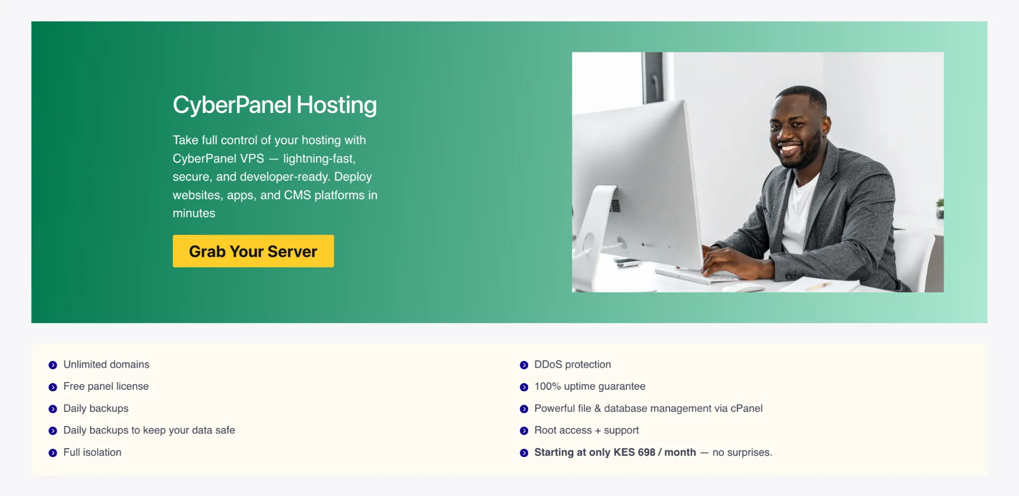 migrate a website to CyberPanel

