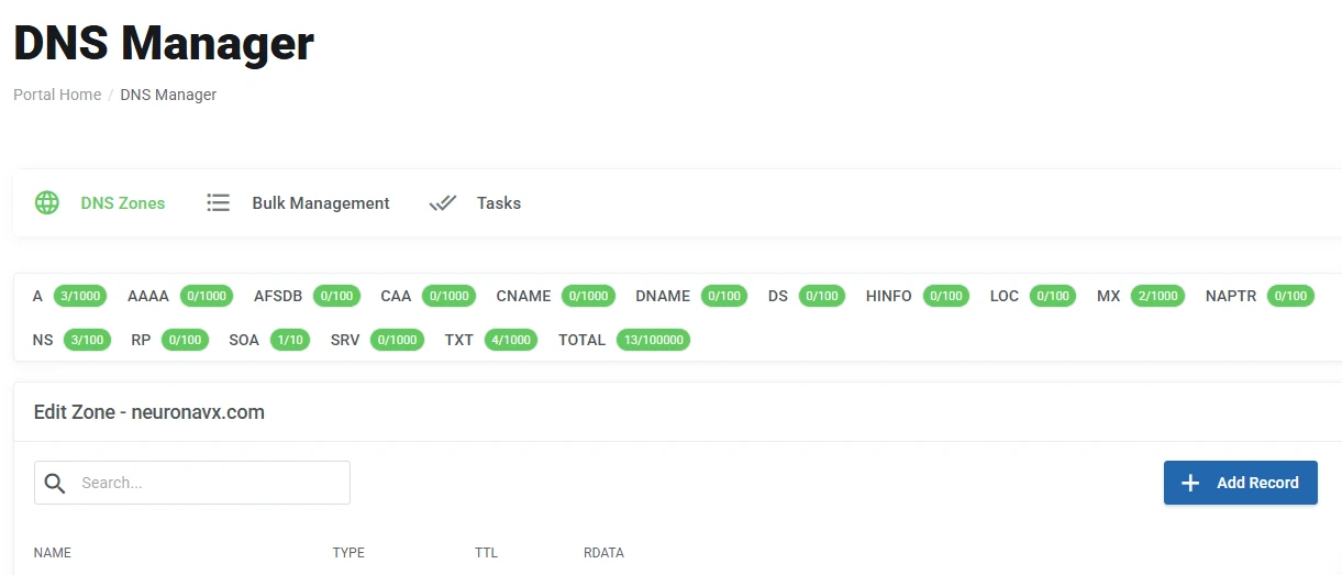 DNS manager how to link a domain to a VPS