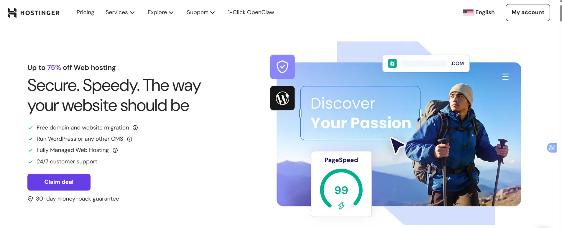 a screenshot of hostinger hosting