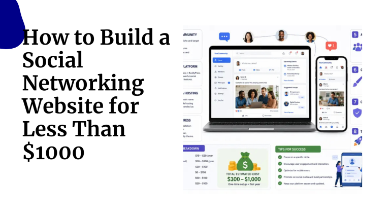 How to Build a Social Networking Website for Less Than $1000