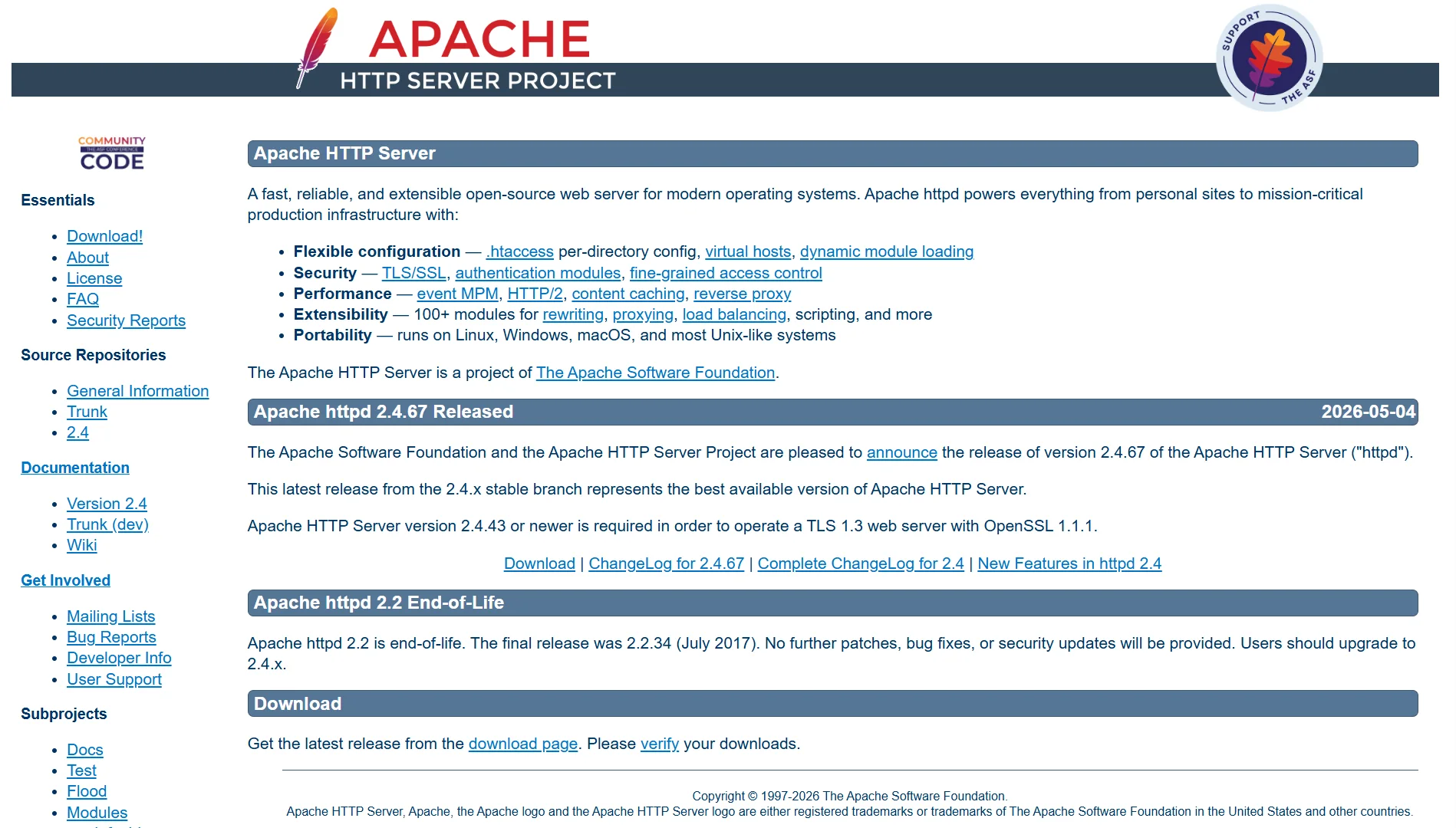 apache vs nginx for - apache