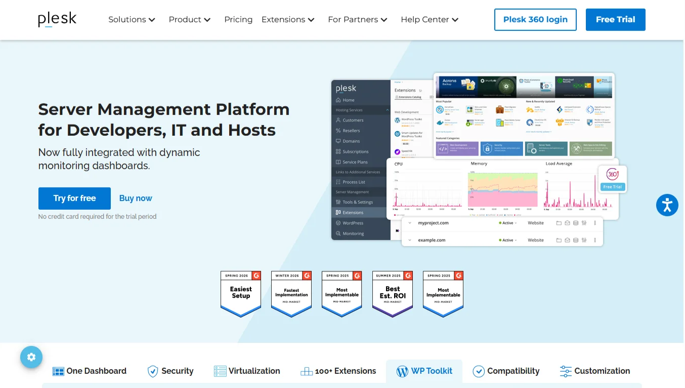 best cpanel alternatives for vps - plesk