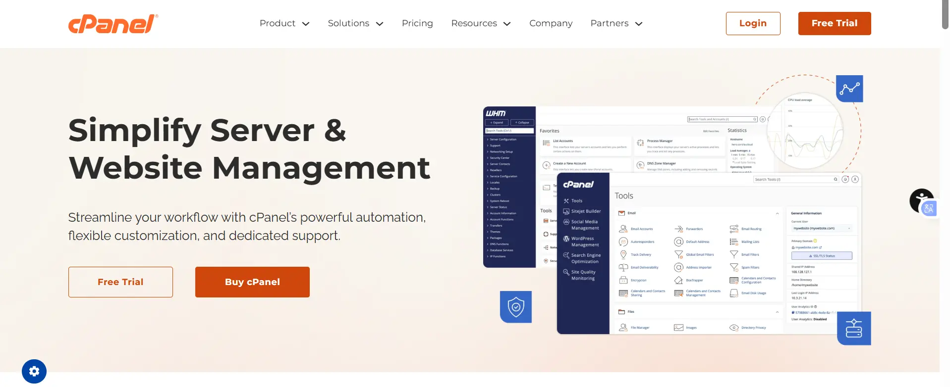 a screenshot of cPanel