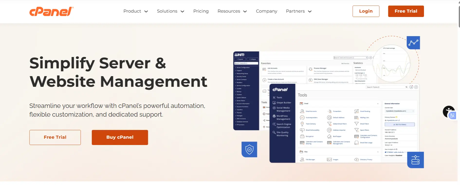 a screenshot of cPanel