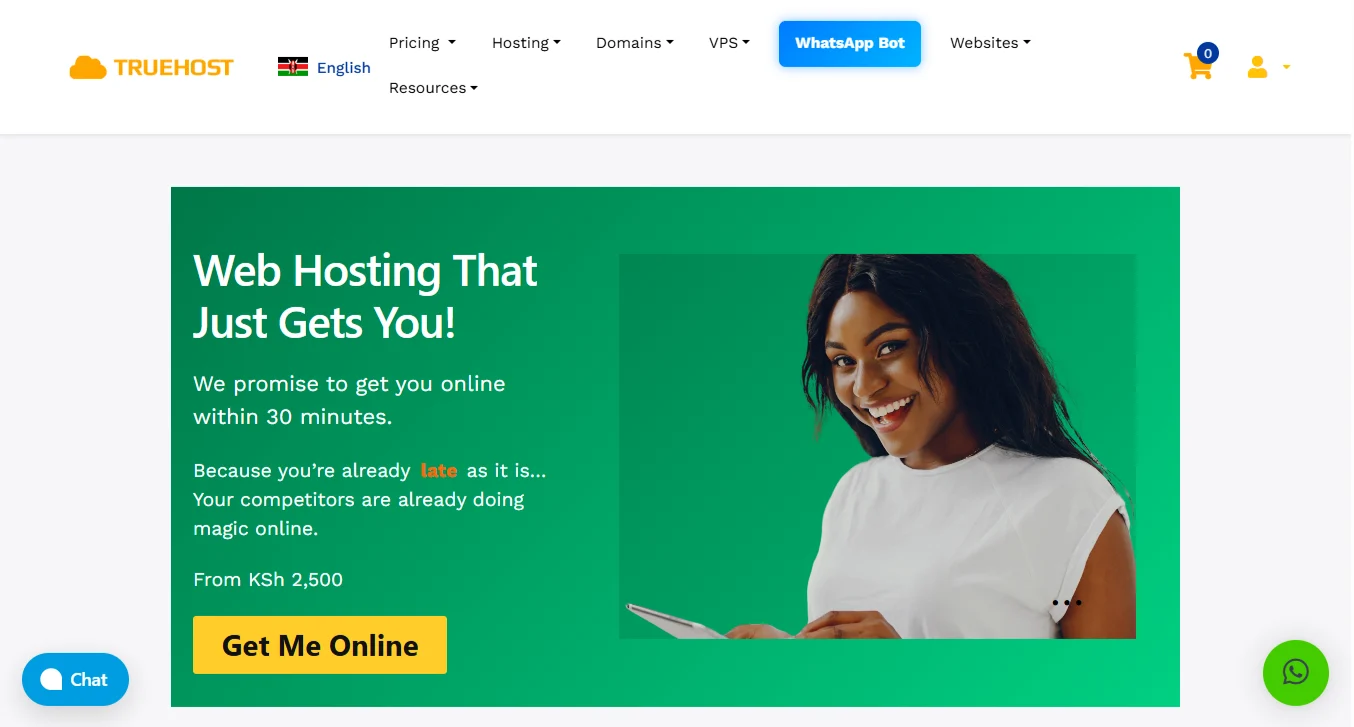create an event website - web hosting