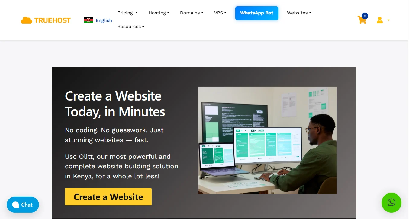 create an event website - truehost website builder