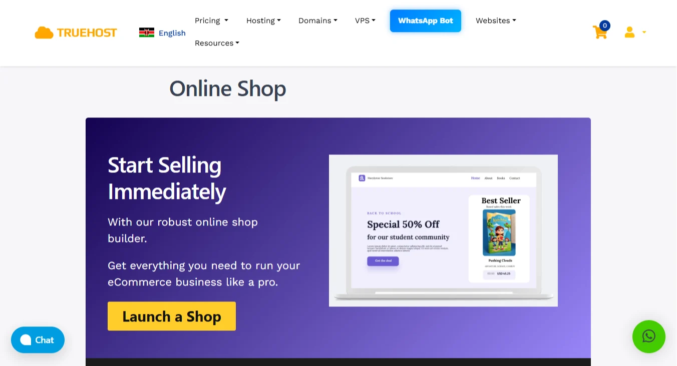 create an online store - ai website builder
