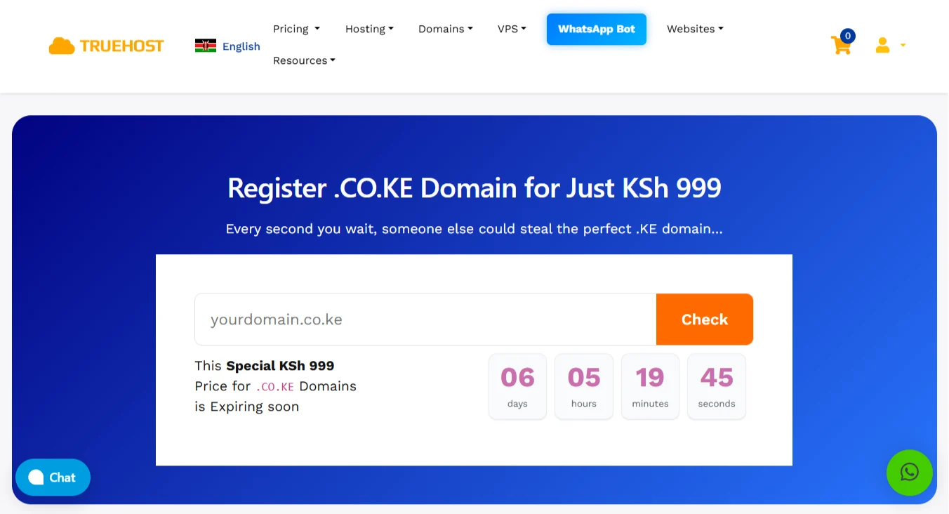 create an online store - ke domain