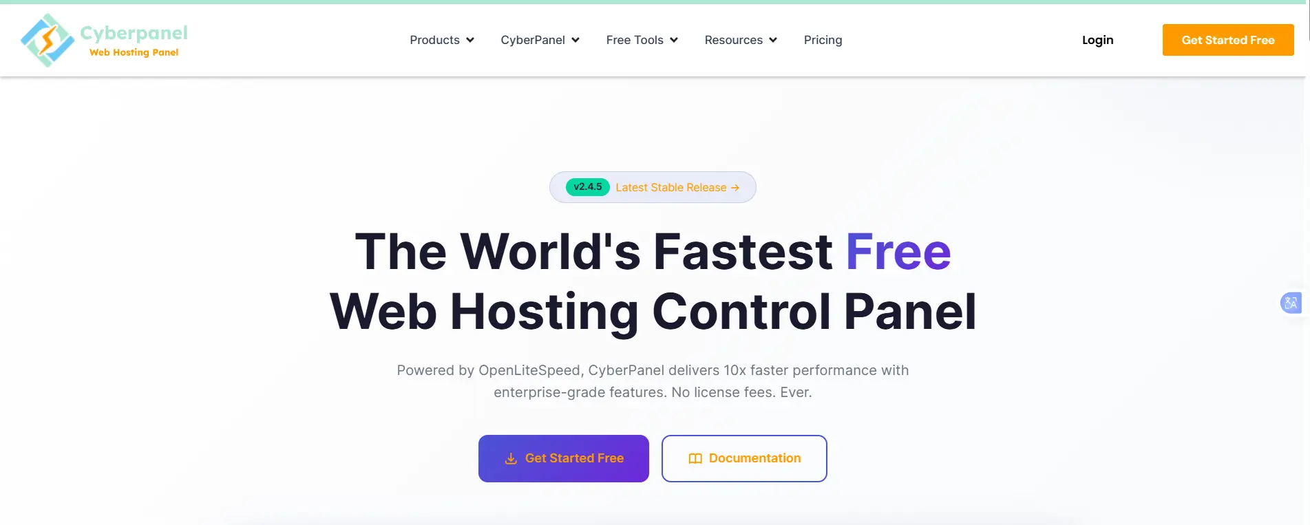 a screenshot of cyberpanel