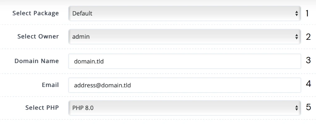 domain name on cyberpanel