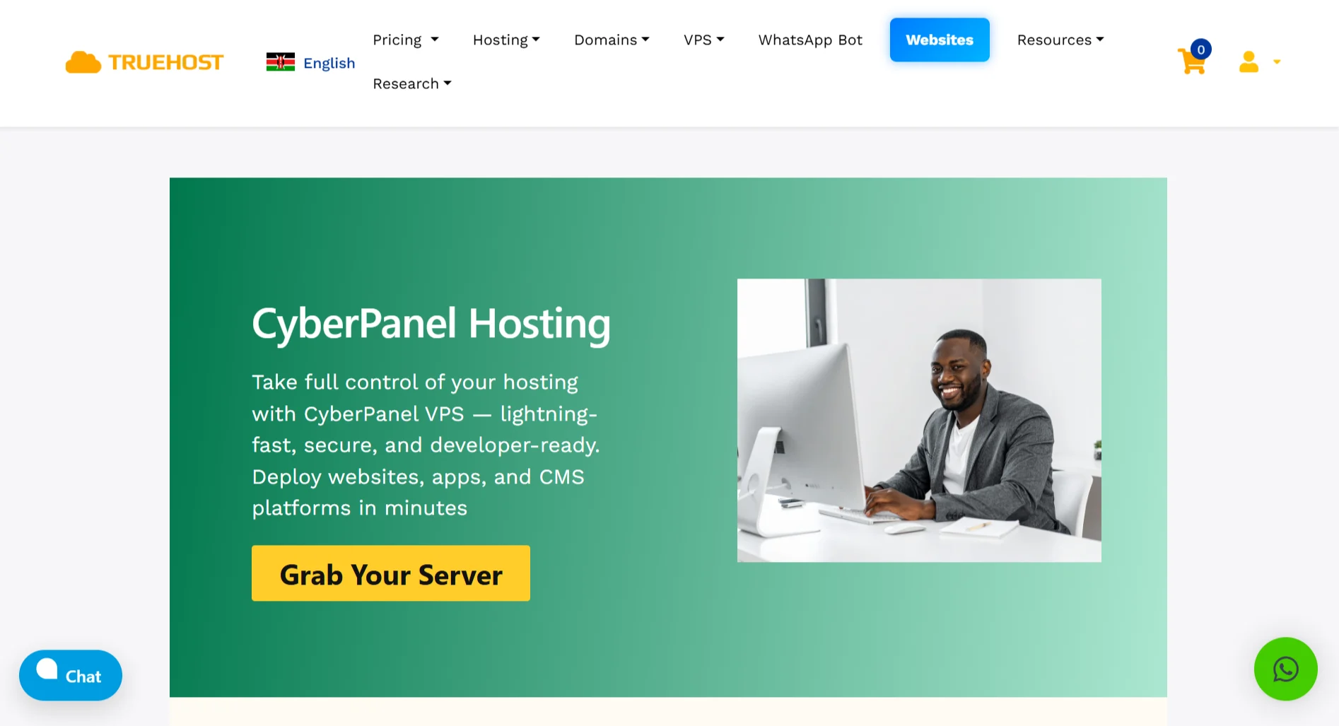 how to manage a vps without cpanel - Truehost cyberpanel