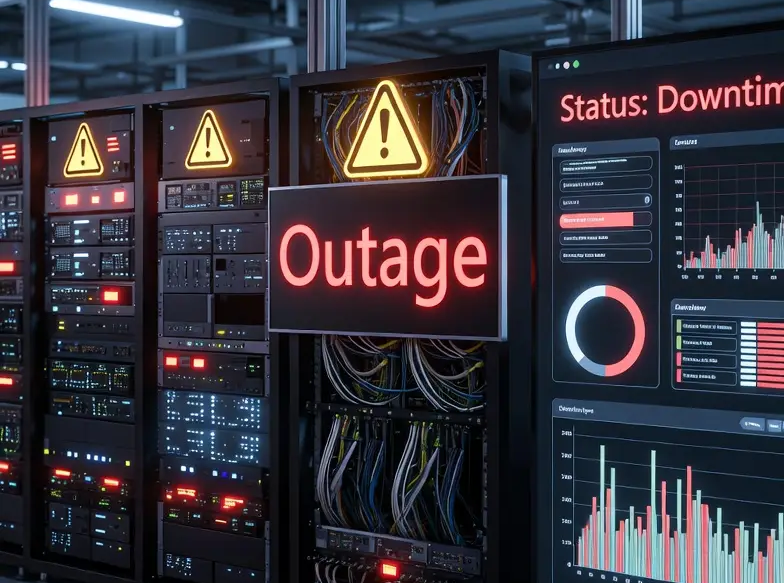 a screenshot of outage