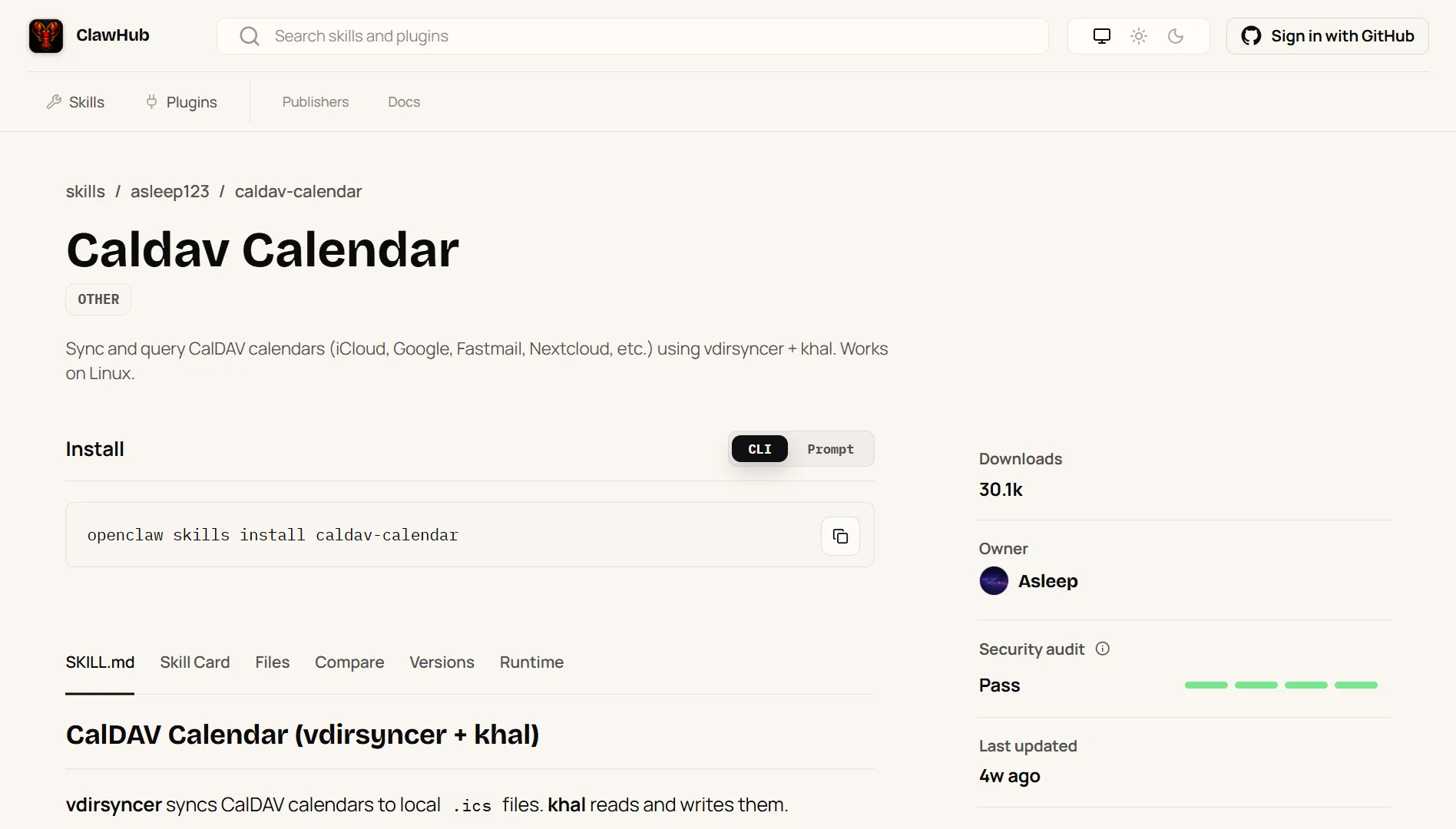 Best Openclaw Skills to Install in 2026 - Caldav calendar