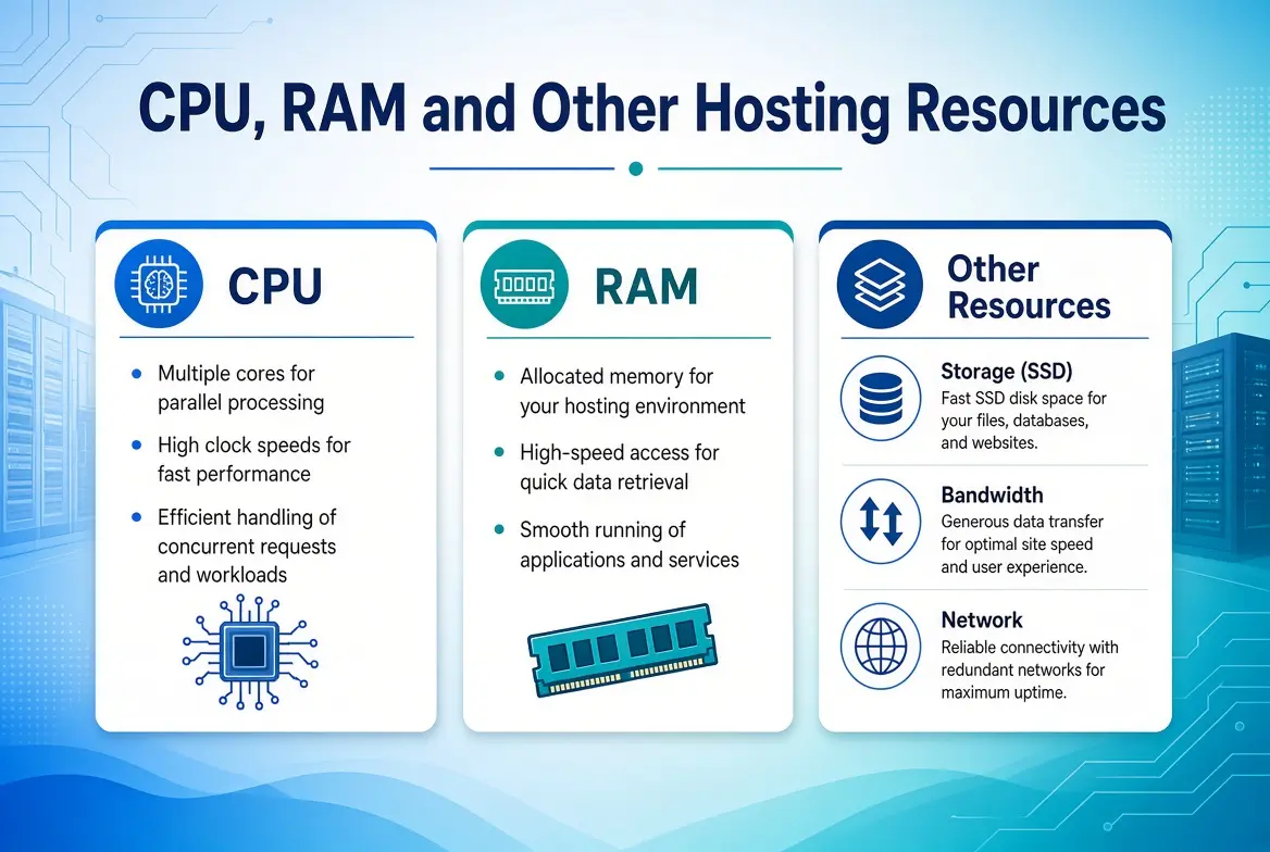 CPU, RAM and Other Hosting Resources