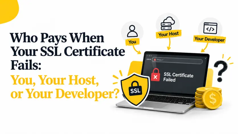 Who Pays When Your SSL Certificate Fails: You, Your Host, or Your Developer?