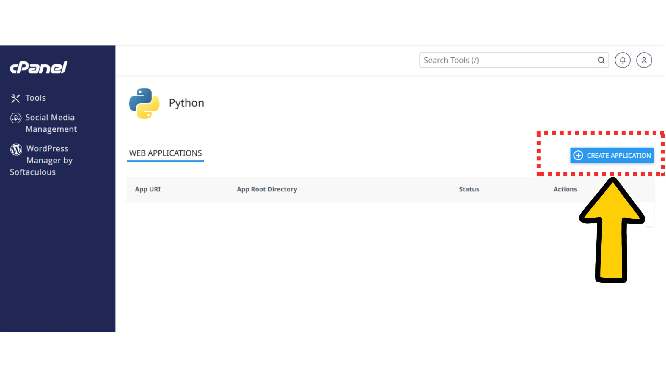 Creating New Python Application