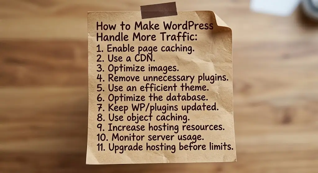 How to Make WordPress Handle More Traffic 