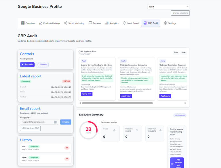 OLITT Localforce Free GBP Audit