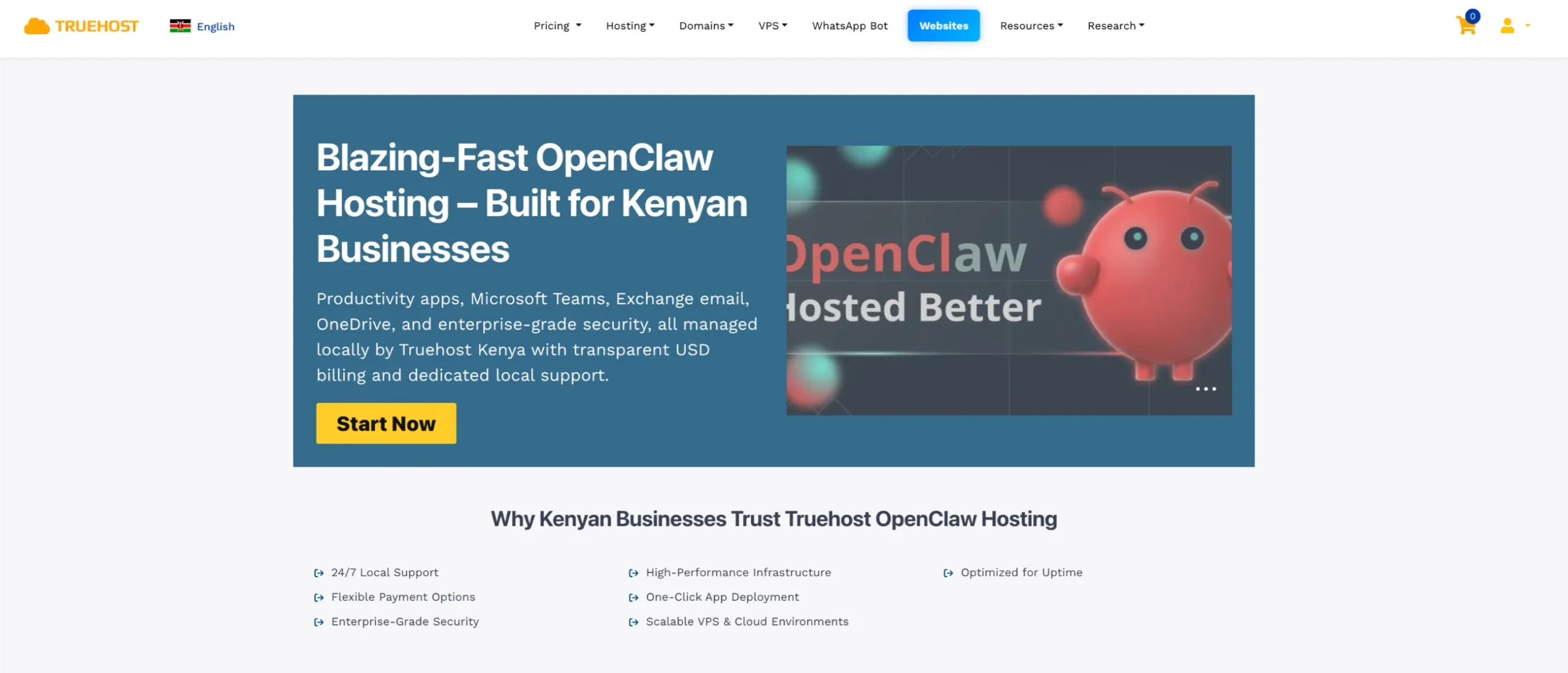 Truehost Openclaw Hosting