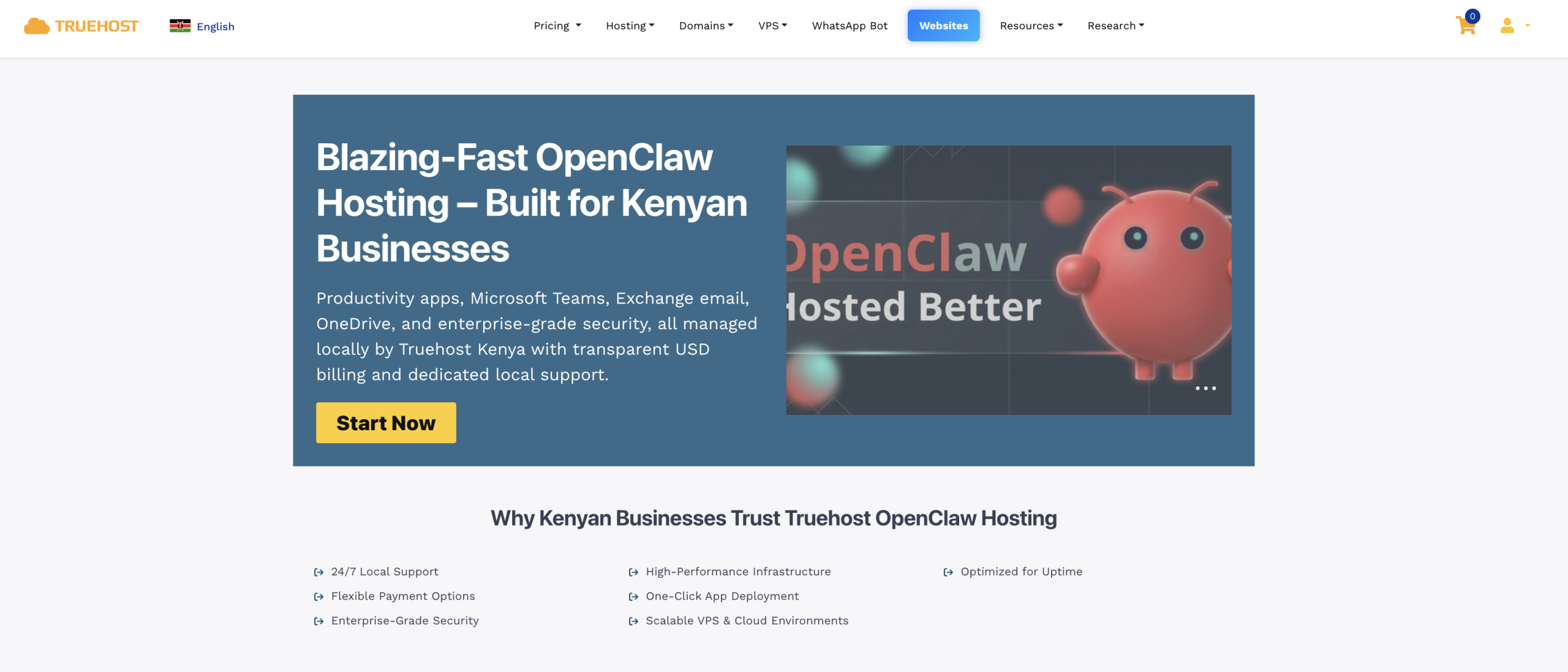Truehost Openclaw hosting