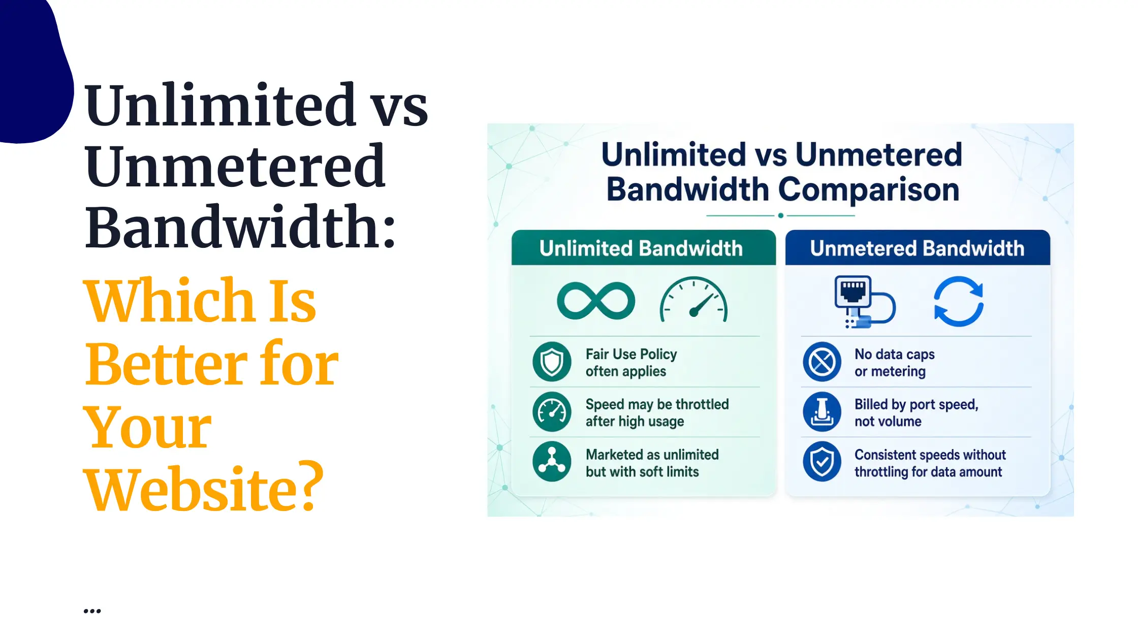 Unlimited vs Unmetered Bandwidth: Which Is Better for Your Website?