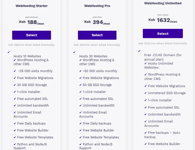 cheap webhosting in kenya 
