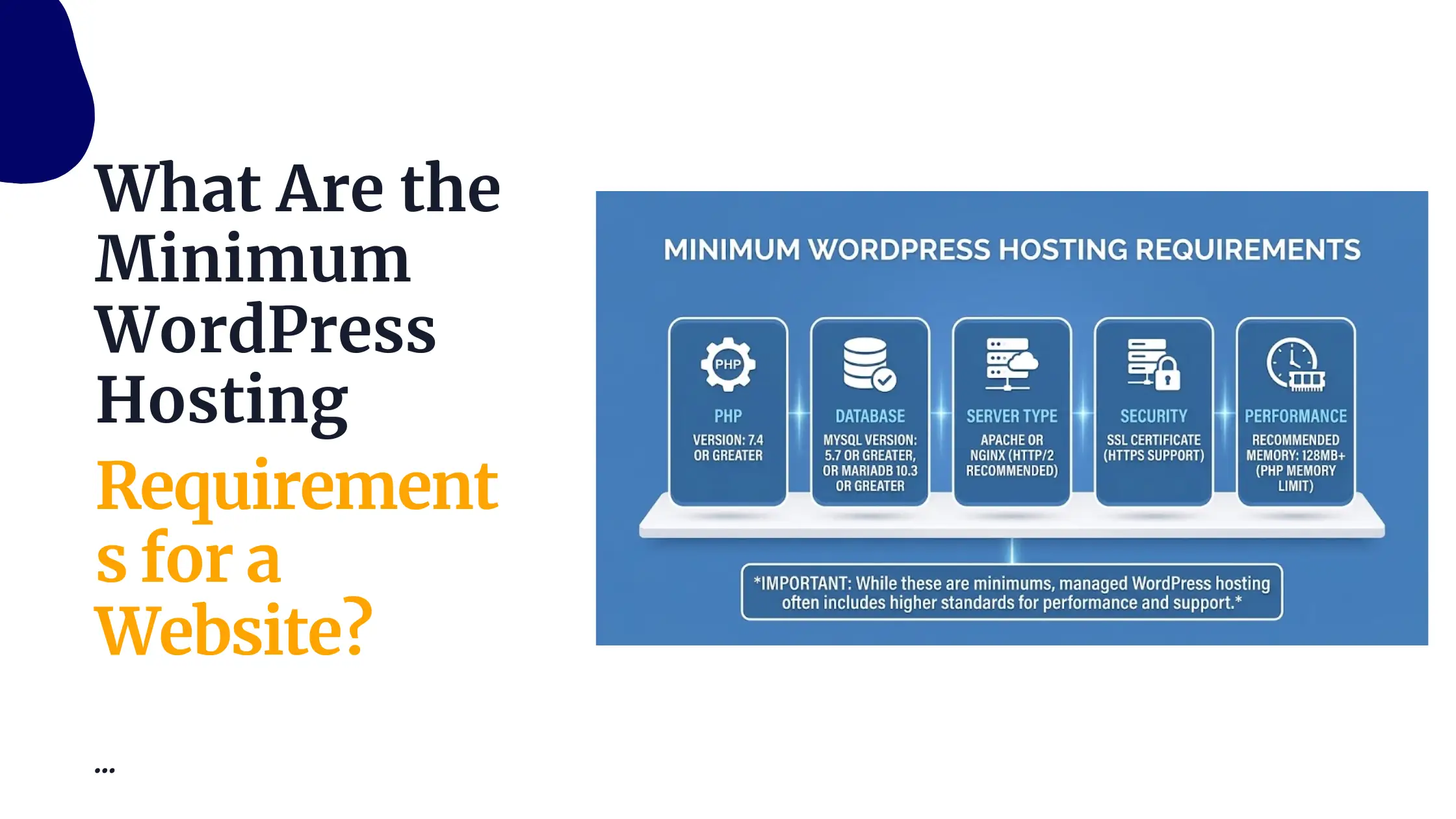 What Are the Minimum WordPress Hosting Requirements for a Website?