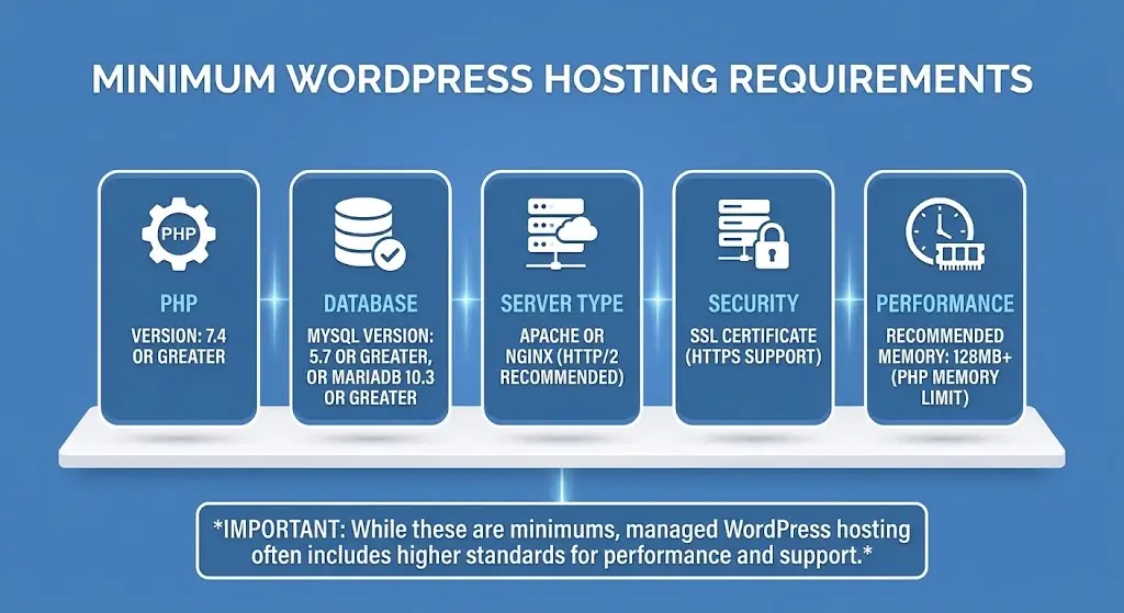 What Are the Minimum WordPress Hosting Requirements?
