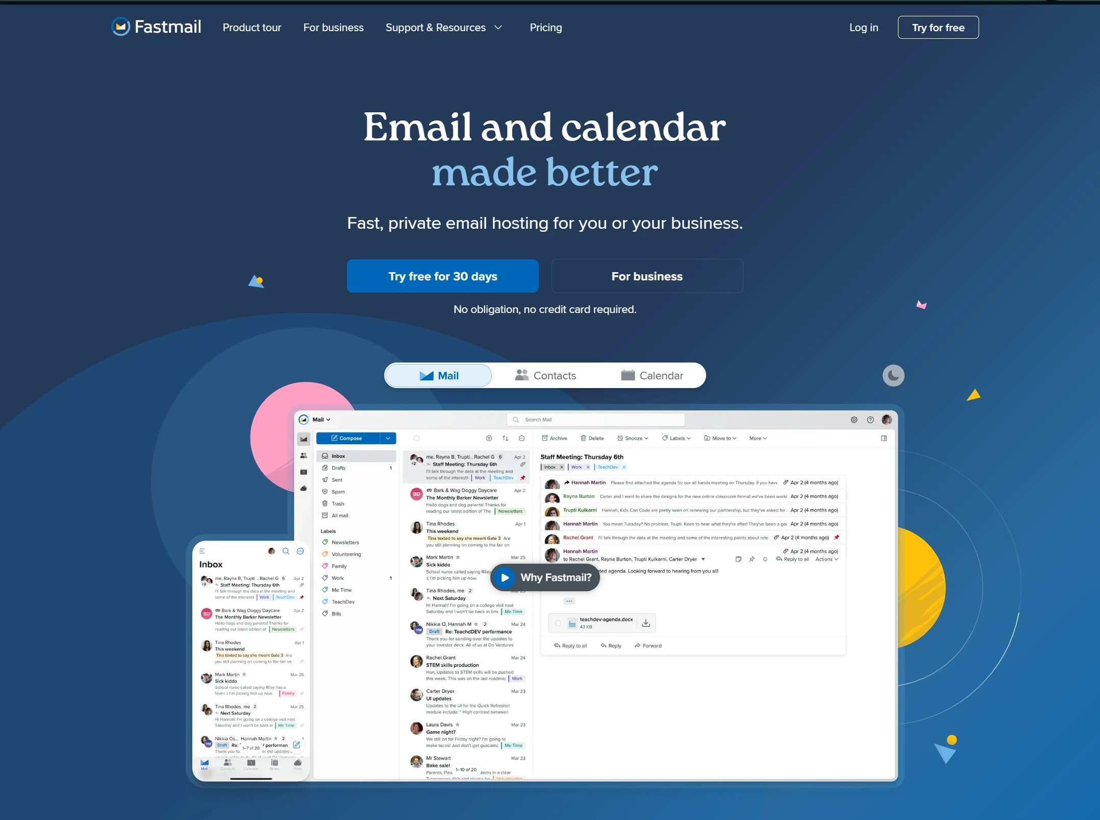 Zoho Email Alternatives Fastmail