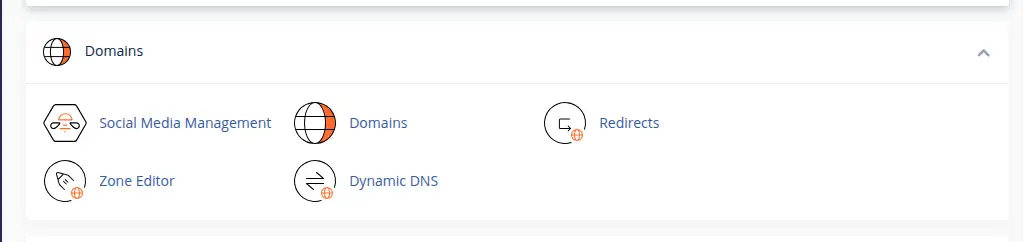 cPanel domain tools