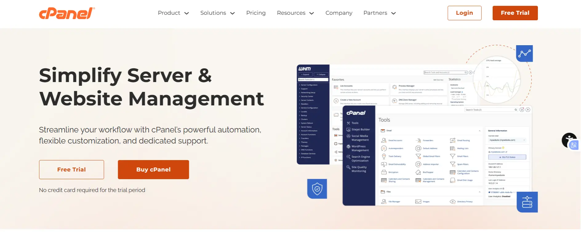a screenshot of cPanel